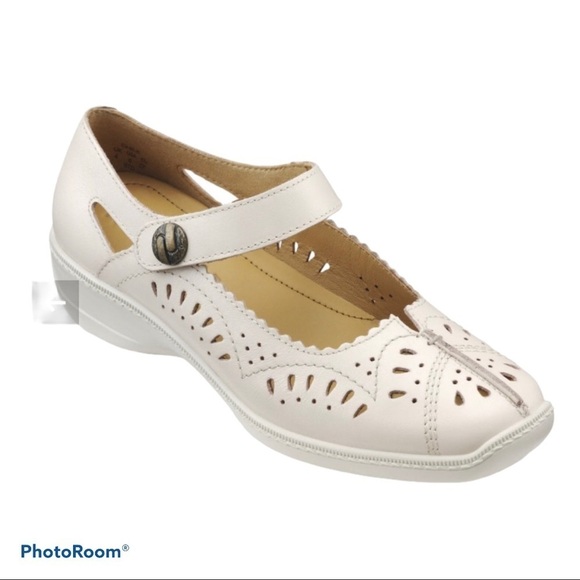 Hotter Chile Extra Wide Soft Beige Mary Jane Shoes Career Neutral Casualcore - Picture 1 of 8